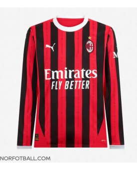 Billige Fotballdrakt AC Milan Replika Hjemmedrakt 2024-25 Langermet
